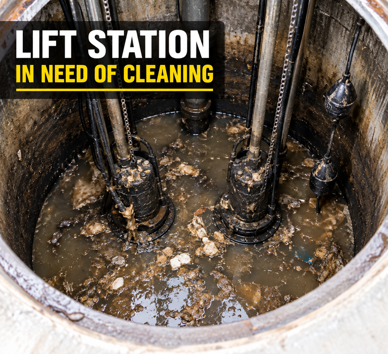 Lift Station in Need of Cleaning in Maryland